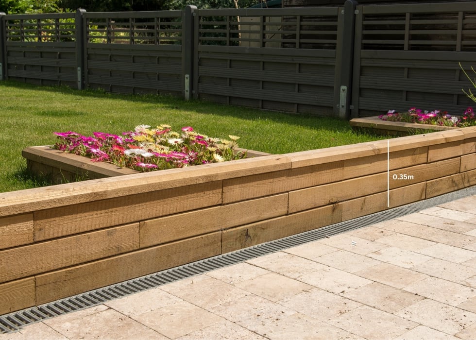 Garden Retaining Wall / Design Your Length & Shape