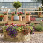 High Circular Bed / 1.24 x 0.55m