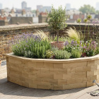 Curved Corner High Bed / 1.5 x 1.5 x 0.55m