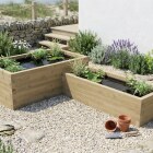 L-Shaped Raised Pond / 3.0 x 1.875 x 0.65m