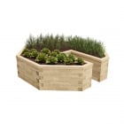 Keyhole Raised Garden Bed / 2.61 x 2.61 x 0.65m