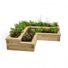 Corner Herb Garden Planter / 1.5 x 0.75 x 0.35m