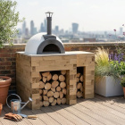 Pizza Oven Table with Preparation Area / 1.5 x 0.9 x 0.95m