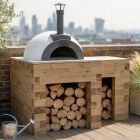 Pizza Oven Table with Preparation Area / 1.5 x 0.9 x 0.95m