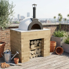 Garden Pizza Oven Table / 1.2 x 0.9 x 0.95m
