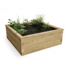 Square Raised Koi Pond Kit / 1.5 x 1.5 x 0.55m