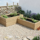 L-Shaped Raised Pond / 3.0 x 1.875 x 0.65m