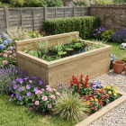 Raised Pond with Low Back Wall / 1.875 x 1.125 x 0.65m