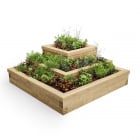 Corner Tiered Herb Garden / 1.5 x 1.5 x 0.55m