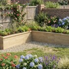 Long L-Shaped Raised Bed / 3.0 x 2.625 x 0.45 x 0.45m