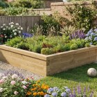 Low Square Raised Bed / 1.5 x 1.5 x 0.35m