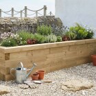 Raised Wooden Bed / 2.25 x 0.45 x 0.45m