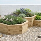 Large Octagonal Multi Level Raised Bed / 3.272 x 2.248 x 0.55m