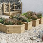 Three Tree Garden Planter / 3.3m x 1.95m x 0.45m