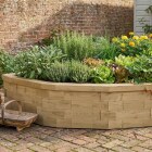 Semicircular Raised Bed / 3 x 1.5 x 0.45m