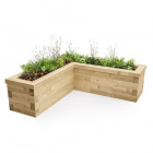 L-Shaped Raised Bed / 1.5 x 1.5 x 0.45 x 0.45m