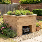 Robotic Lawn Mower House with Planter / 1.2 x 1.125 x 0.85 m