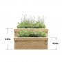 Long Stepped Planter / 3.75 x 0.75 x 0.45m