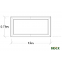 Railway Sleeper Style Raised Flower Bed / 1.5 x 0.75 x 0.45m