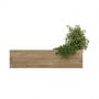 Contemporary Timber Planter Garden Bench / 1.875 x 0.75 x 0.45m