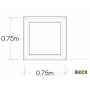 Large Wooden Cubic Garden Planter / 0.75 x 0.75 x 0.75m