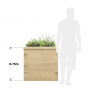 Large Wooden Cubic Garden Planter / 0.75 x 0.75 x 0.75m