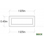 Wooden Slender Garden Planter / 1.125 x 0.45 x 0.45m