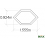 Hexagonal Garden Planter / 1.55 x 0.924 x 0.45m