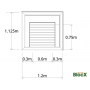 Robotic Lawn Mower House with Planter / 1.2 x 1.125 x 0.85 m