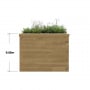 Robotic Lawn Mower House with Planter / 1.2 x 1.125 x 0.85 m