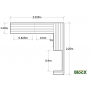 Wooden Outdoor Kitchen / 2.325 x 2.25 x 0.65m