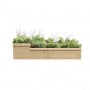 Corner Herb Garden Planter / 1.5 x 0.75 x 0.35m