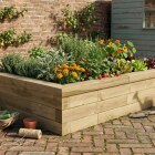 Short Rectangular Raised Bed / 1.5 x 1.125 x 0.35 m