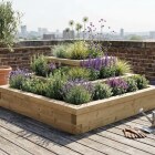 Corner Tiered Herb Garden Planter / 1.5 x 1.5 x 0.55 m