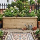 Narrow Raised Garden Bed / 1.5 x 0.45 x 0.45 m