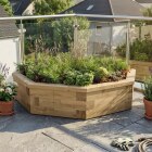 Octagonal Raised Planter / 1.65 x 0.35 m