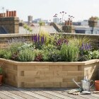 Corner 'Diamond' Raised Bed / 1.5 x 1.5 x 0.45 m