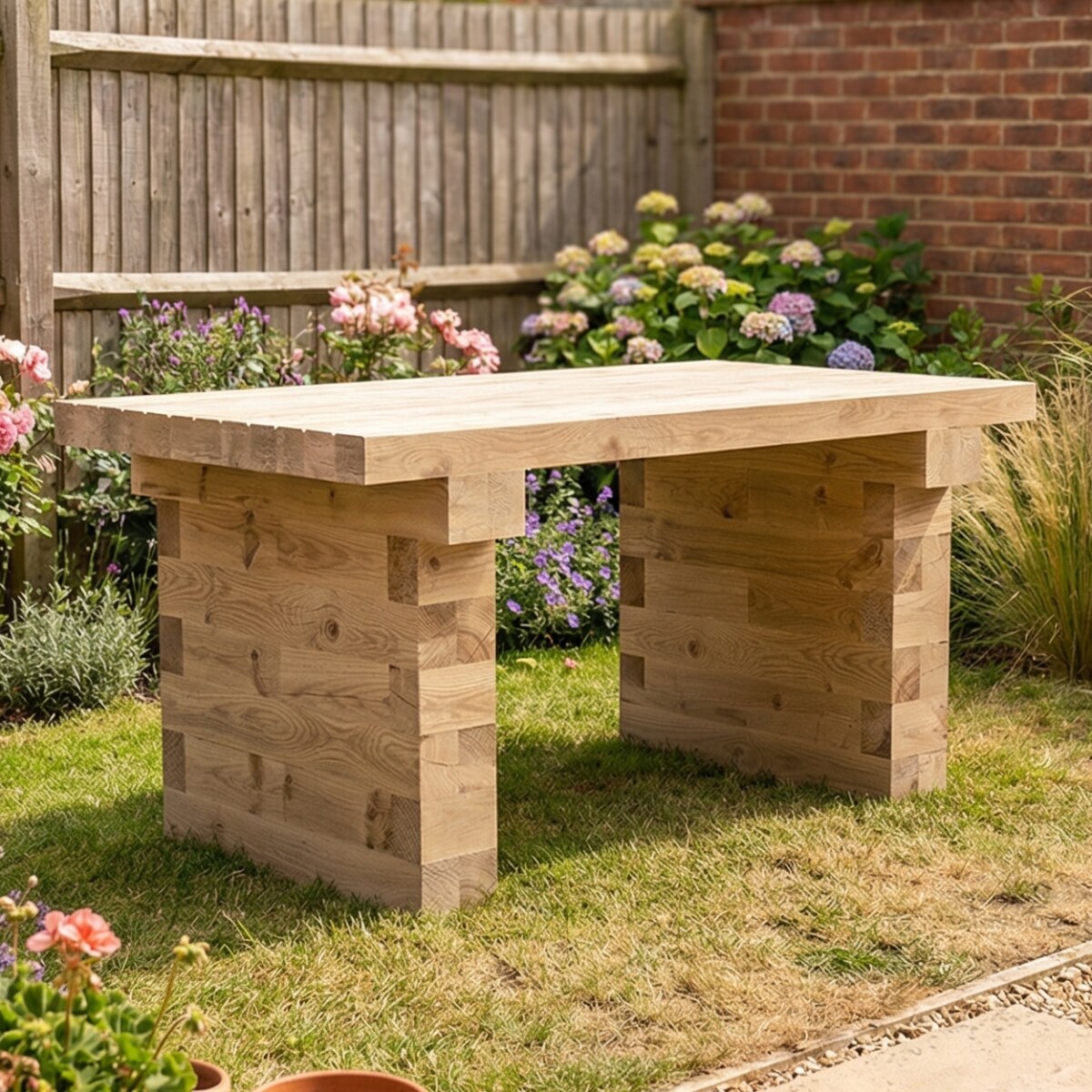 WoodBlocX Table / 1.5 x 0.9 x 0.75 m | WoodBlocX