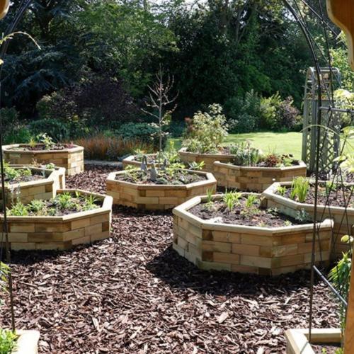 Helen's octagon garden planters