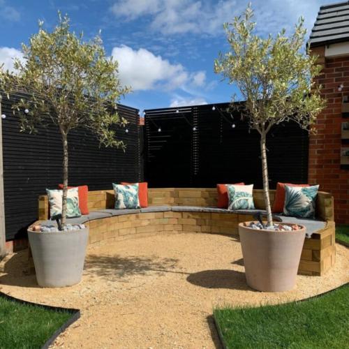 Ricky's fire pit seating area