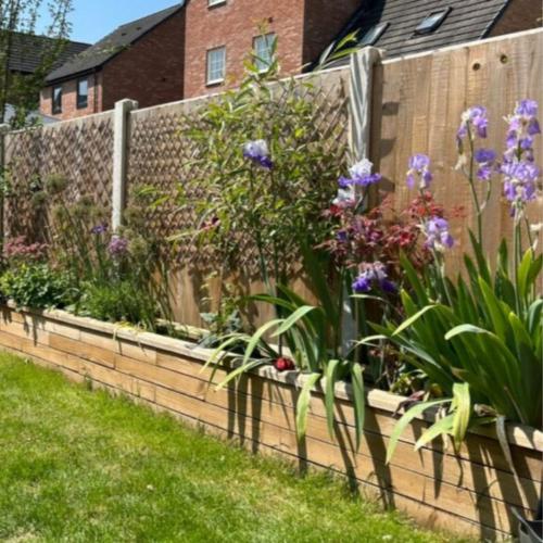 Beth's new build raised garden borders