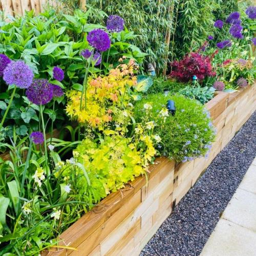 Richard's bespoke long raised bed