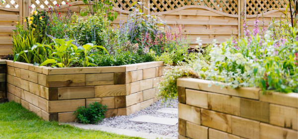 Raised bed, pond and retaining wall inspiration