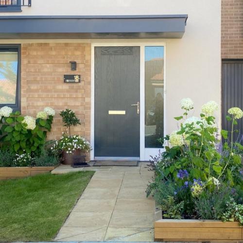 Ruth's front garden raised beds