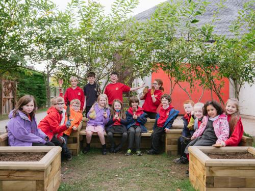 A planter bench for Kirkhill Primary