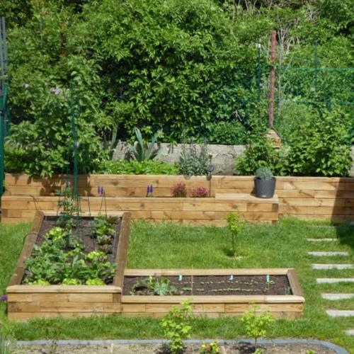 Michael's raised vegetable garden