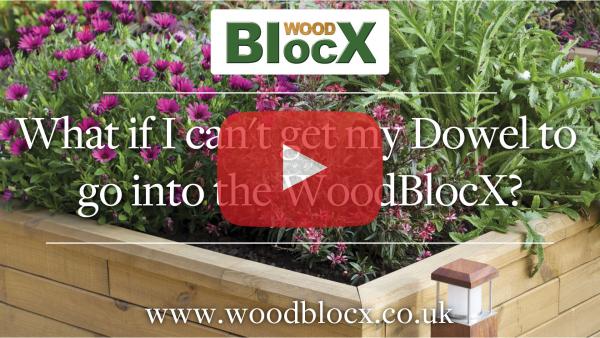 What if I can't get my Dowel to go into the WoodBlocX?