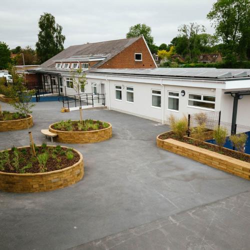 Beaucroft Foundation School raised planters