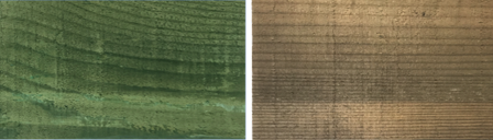 WoodBlocX green tinge to golden brown WoodBlocX green tinge to golden brown