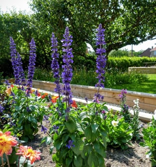 Use WoodBlocX for edging, borders and bases